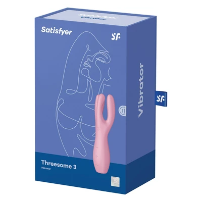 Satisfyer Threesome 3 (Pink) - Wibrator z trzema elastycznymi ramionami Różowy