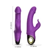 Boss Series Meteror Purple - Wibrator króliczek z ruchomą końcówką Fioletowy