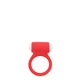 Lit Up Silicone Stimu Ring 3 Red  - červený erekční kroužek s vibracemi