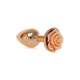 Boss Series Jewellery Red Gold Plug Rose Peach  - Anální kolík s dekorativní květinou Béžový