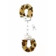 ShotsToys Furry Handcuffs Cheetah  - Pouta s kožešinou leopardí vzor