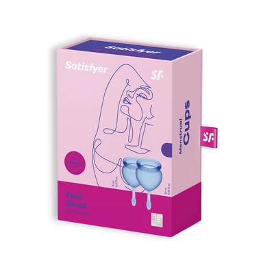 Satisfyer Feel Good Menstrual Cup Dark Blue - Kubeczki menstruacyjne