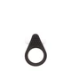Lit Up Silicone Stimu Ring 1 Black  - černý erekční kroužek s vibracemi
