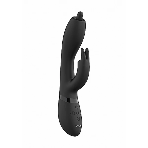 Vive Nilo Pinpoint Rotating G Spot Rabbit Black - Wibrator króliczek Czarny