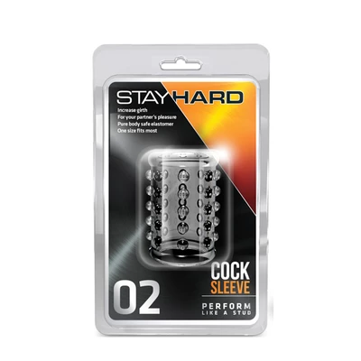 Blush Stay Hard Cock Sleeve 02 Clear - Nakładka na penisa