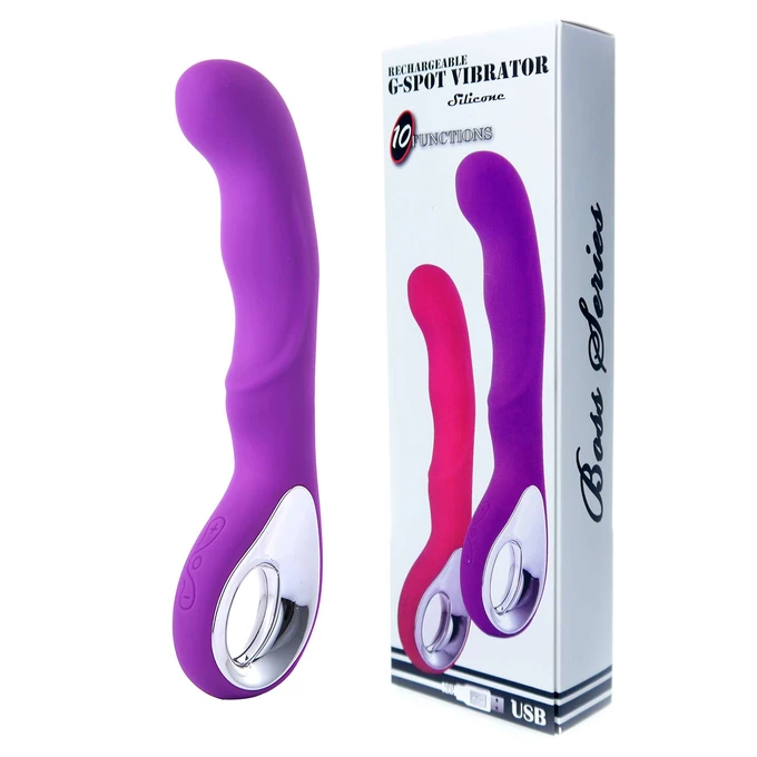 Boss Series Vibrator G Spot 10 - Wibrator do punktu G Fioletowy