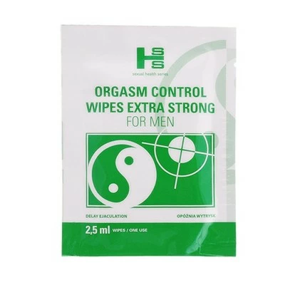 Sexual Health Series Orgasm Control Wipes 6Szt. - Chusteczki z środkiem wydłużającym stosunek