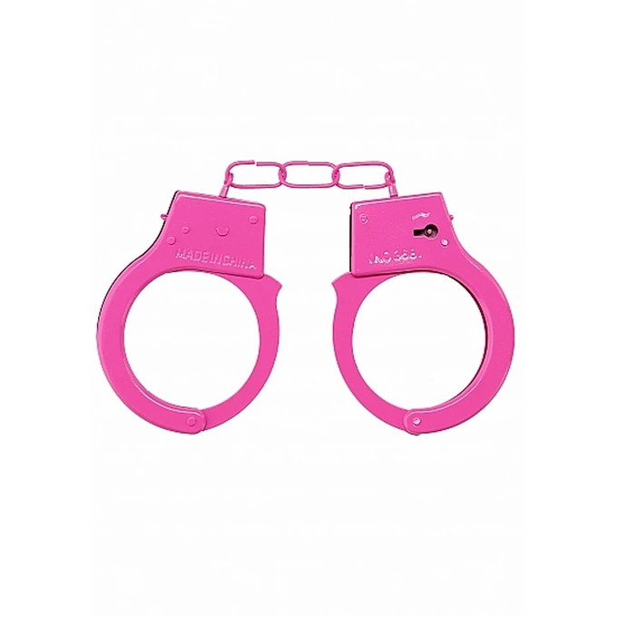 Ouch! Beginner&quot;S Handcuffs Pink - Kajdanki metalowe Różowy