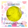 Big Teaze Toys Bath Sponge Vibrating Yellow - Wibrująca gąbka do kąpieli Żółty