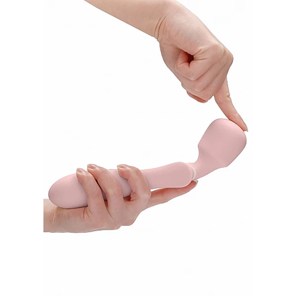 Loveline Massage Wand Jiggle Pink - Wibrator wand Różowy