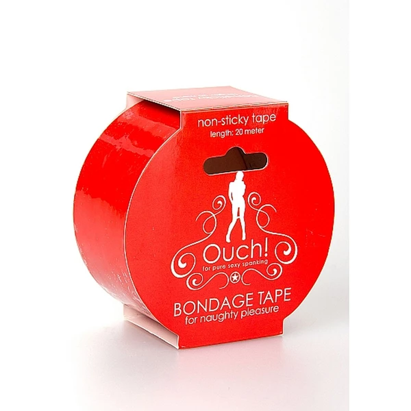 Ouch! Bondage Tape Red - Taśma do krępowania