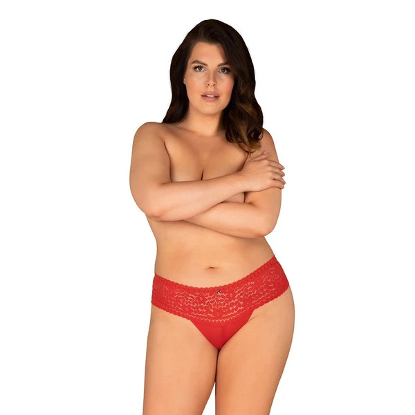 Obsessive Blossmina Figi - Czerwony
