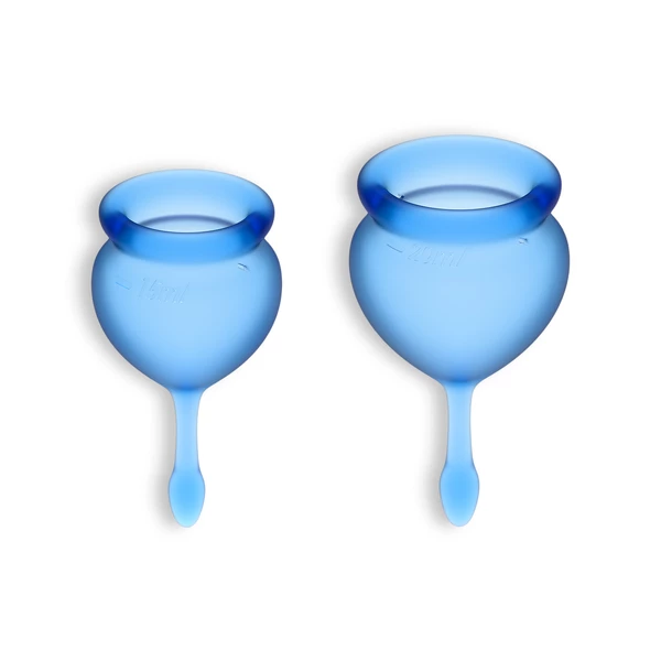 Satisfyer Feel Good Menstrual Cup Dark Blue - Kubeczki menstruacyjne