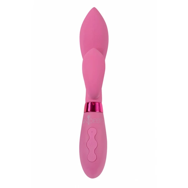 Indeep Rechargeable Vibrator Indeep Juna Magenta - Wibrator króliczek Ciemnoróżowy