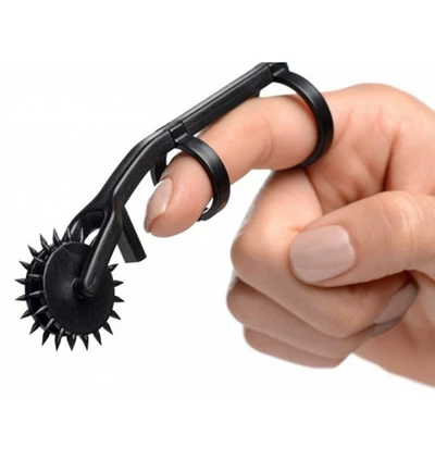Master Series Thorn Double Finger Pinwheel Black - Ostrogi BDSM