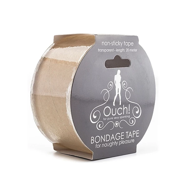 Ouch! Bondage Tape Transparent - Taśma do krępowania Przezroczysty