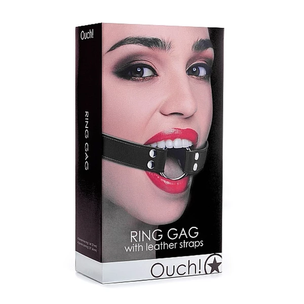 Ouch! Ring Gag Black - Knebel Czarny