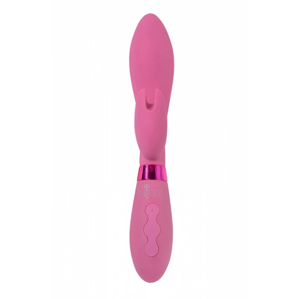 Indeep Rechargeable Vibrator Indeep Malena Magenta - Wibrator króliczek Ciemnoróżowy