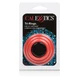 CalExotics Tri Rings Red  - Sada pružných erekčních kroužků červená