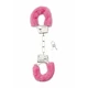 ShotsToys Furry Handcuffs Pink  - Pouta s kožešinou Růžová