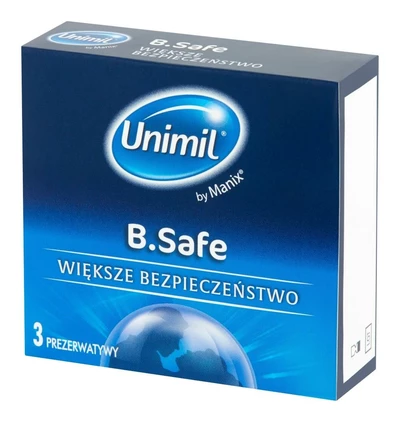 Unimil B.Safe 3szt - prezerwatywy wzmocnione