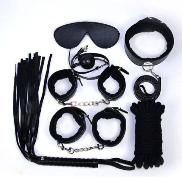Toyz4Lovers bondage kit (nero) - Zestaw BDSM