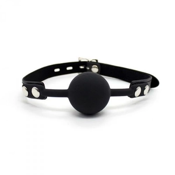 Toyz4Lovers knebel ball gag + block (nero) - Knebel z kulką i kłódką
