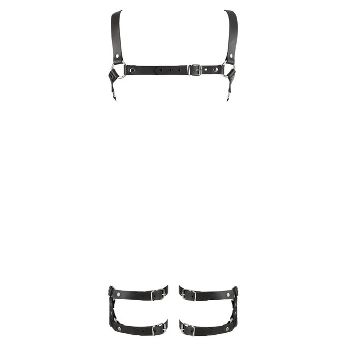 ZADO leder harness - Harness, Czarny