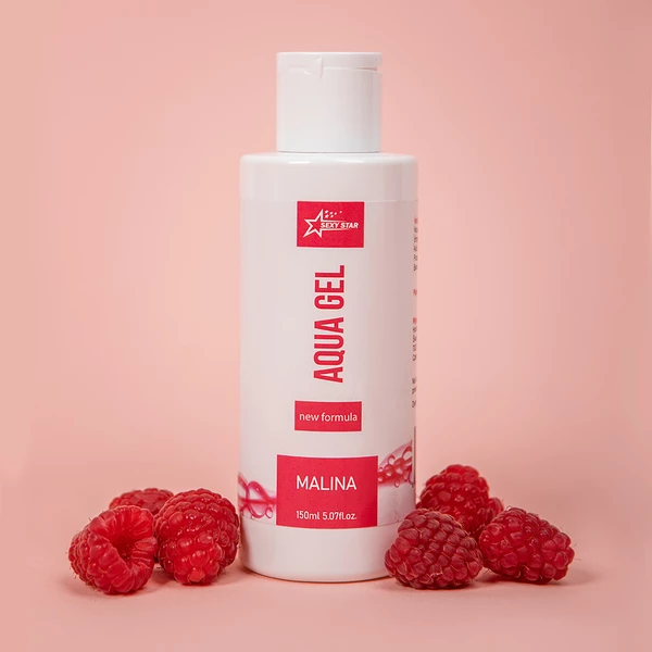 Sexy Star Aqua Gel Malina 150ml  - Malinový lubrikant na bázi vody