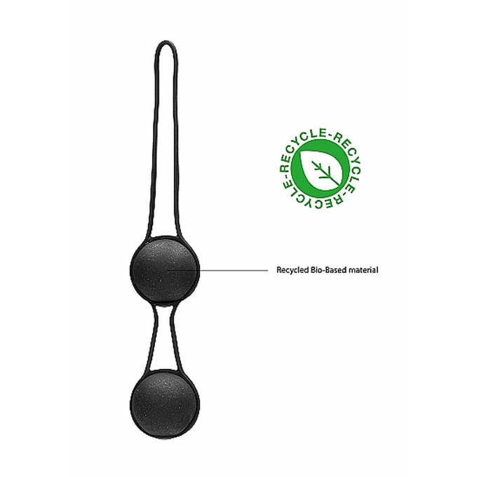 Natural Pleasure Geisha Balls Biodegradable Black - Kulki gejszy z materiałów neutralnych ekologicznie Czarny
