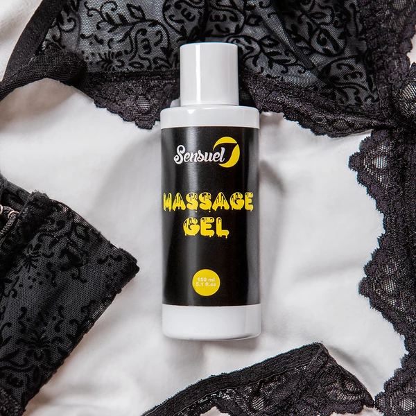 Sensuel Massage Black Gel 150ml  - masážní gel