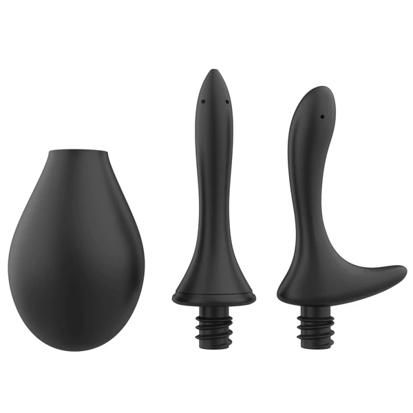 Nexus douche set anal douche 260 ml with two sillicone nozzles - Gruszka do lewatywy