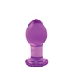 NS Novelties crystal medium purple - Skleněný anální kolík, fialový