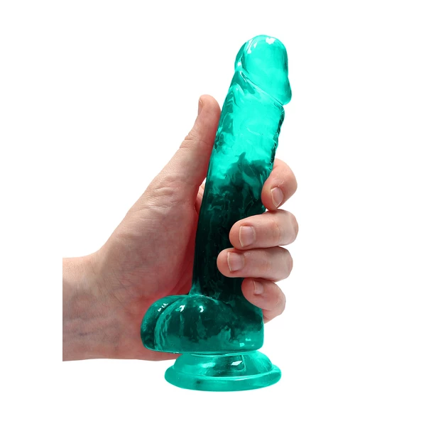 RealRock 7&quot;&quot; / 19 cm realistic dildo with balls - Dildo klasyczne z przyssawką