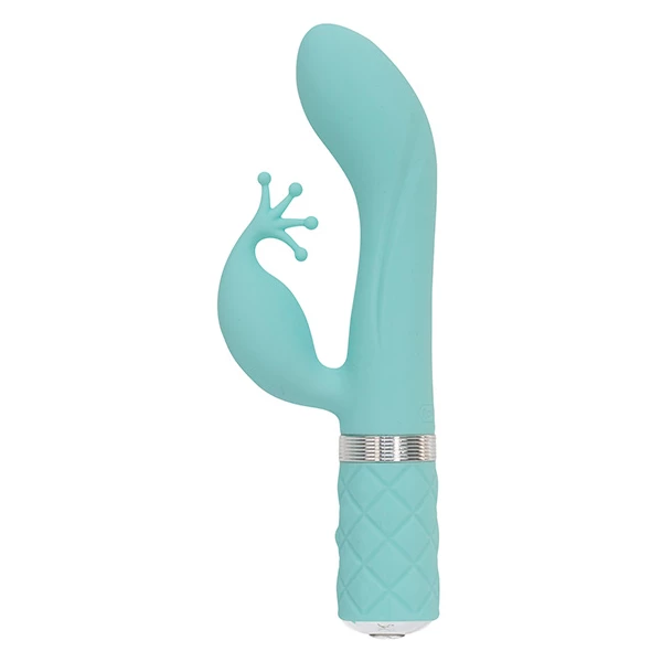 Pillow Talk Pillow Talk Kinky Rabbit &amp; G Spot Vibrator Teal - Wibrator króliczek
