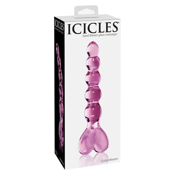 Icicles no 43 pink - Szklane dildo