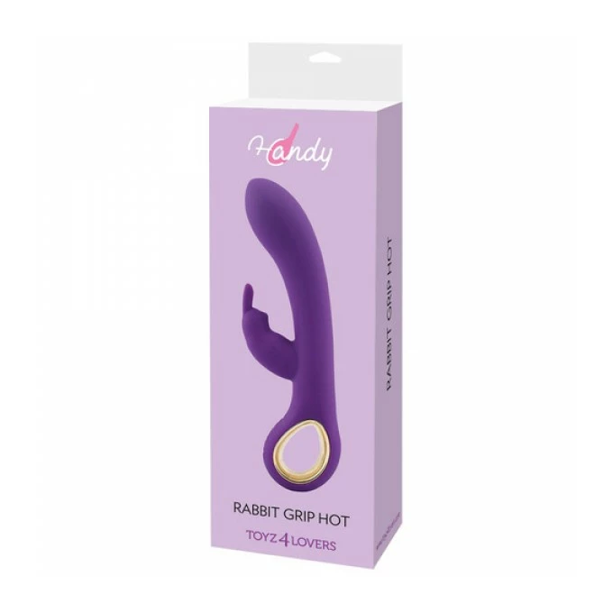 Toyz4lovers Twin Touch Grip Purple - Wibrator króliczek Fioletowy