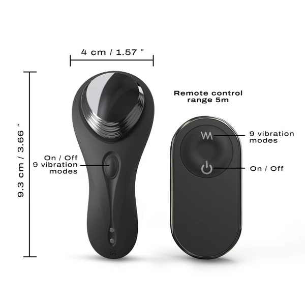 Marc Dorcel Discreet Vibe+ - Vibrátor na klitoris do kalhotek na dálkové ovládání