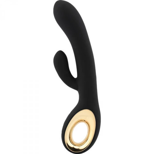 Toyz4lovers Twin Touch Grip - Wibrator króliczek Czarny