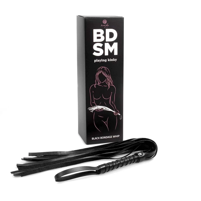 Secret Play black bondage whip bdsm - Peczj