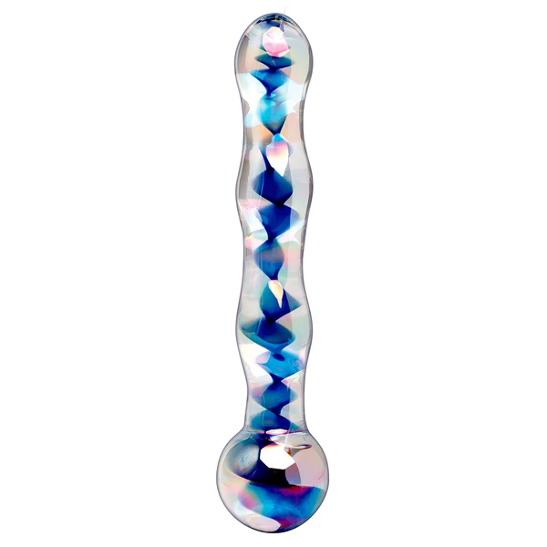 Icicles no 8 - hand blown massager - Szklane dildo