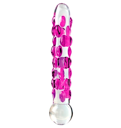 Icicles no 7 - hand blown massager - Szklane dildo
