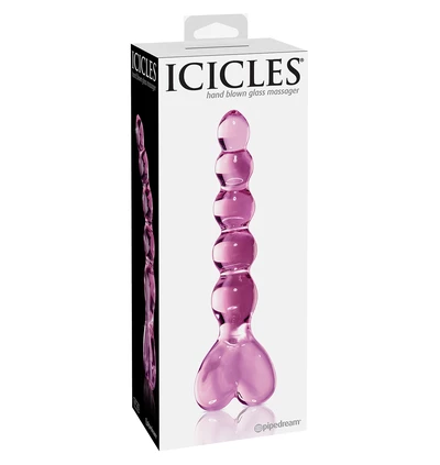 Icicles no 43 pink - Szklane dildo