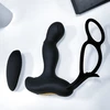 Boss Series Silicone Massager 7 - Wibrujący masażer prostaty z pierścieniem erekcyjnym