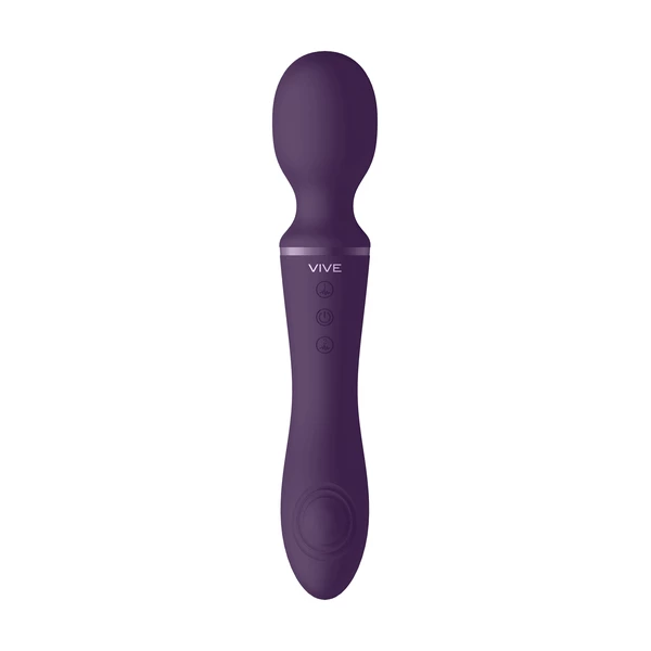 Vive Enora Wand &amp; Vibrator Purple - Wibrator wand z dwoma silnikami
