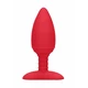 Elegance Heating Anal Butt Plug Glow Red  - Vibrační anální kolík s funkcí vyhřívání Červený
