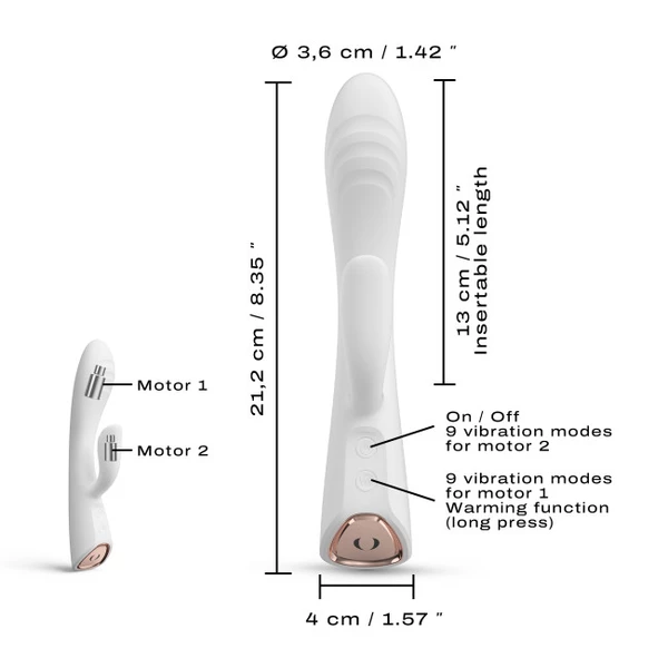 Marc Dorcel Flexi Rabbit - Vibrátor rabbit, bílý