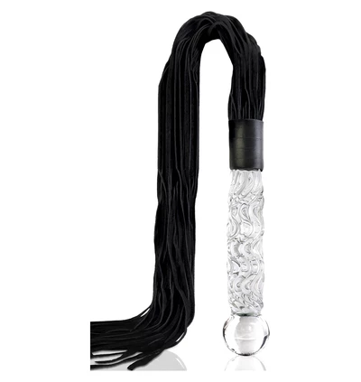Icicles no 38 - glass whip - Pejcz z szklanym dildo