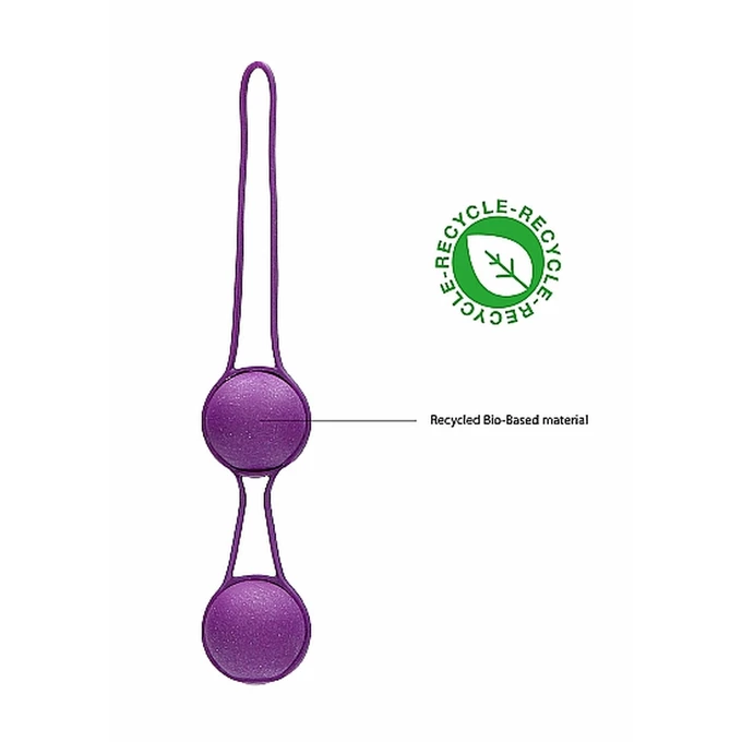 Natural Pleasure Geisha Balls Biodegradable Purple - Kulki gejszy z materiałów neutralnych ekologicznie Fioletowy