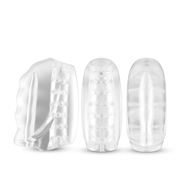 Boss Series Master Transparent - Masturbator wibrujący